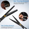 thumbnail image 3 of 10 PCS Hair Cutting Scissors Set, Professional Haircut Scissors Kit for Barber, Salon, Home, 3 of 3