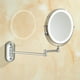 thumbnail image 5 of Espejo de maquillaje montado en la pared con luz LED Espejo de aumento 5X Luz regulable de rotación de 360 ° para baño vestidor hotel, 5 of 8
