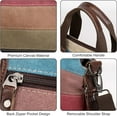 thumbnail image 3 of Canvas Shoulder Bags for Womens Multi-Color Purse Satchel Casual Crossbody Bags Messenger Bag Shopping Tote Handbags, 3 of 7