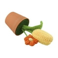 thumbnail image 2 of Bgsha Hand-Woven Wool Crochet Flowers Pot: Timeless, Low-Maintenance Floral Decor!, 2 of 10