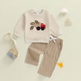 thumbnail image 2 of Gerichy Toddler Baby Boy Outfits Fall Winter Clothes 3 6 12 18 24 Months 2T 3T Long Sleeve Cute Print Sweatshirts Pants Sets, 2 of 4