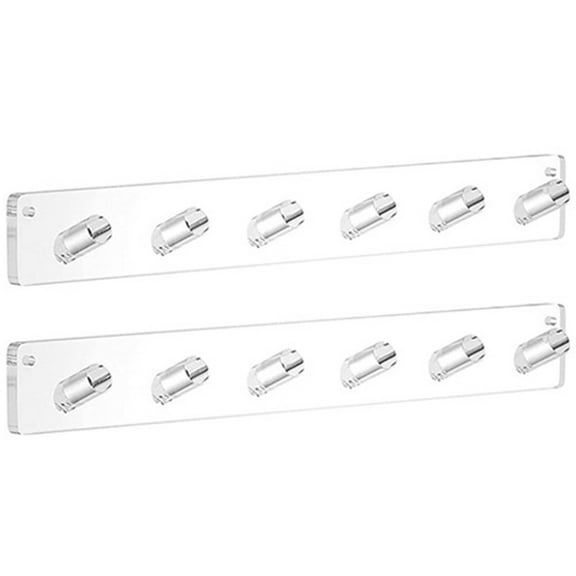 Myenne 2pcs Wall Mount Necklace Holder Bracelet Holder Jewelry Hanger Hooks Organizer