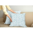 thumbnail image 2 of Ambesonne Blue Throw Pillow Cover 2 Pack, Abstract Flowers Hearts, 24", Pale Blue Aqua White, 2 of 5
