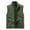 Olive Green, variant on ZQUUVOU Men's Utility Fishing Vest Contoured Lightweight Jacket Stand Collar Pockets for Outdoor Sleeveless Activity Jacket Khaki