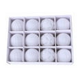 thumbnail image 4 of Hvmvliv Christmas Ornaments 12Pc 2.34inch Flocking Christmas Tree Balls Boxed Velvet Shatterproof Xmas Tree Pendant Holiday Hanging Decorations White, 4 of 6