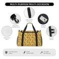 thumbnail image 4 of Fotbe Crab Lobster Bolsa de Viaje con Estampado, Bolsa de Fin de Semana para Mujer con Compartimento para Zapatos, Bolsa de Gimnasio con Bolsillo Húmedo, 4 of 7