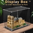 thumbnail image 2 of Caja de exhibición de acrílico Liuwei para Lego 21061 vitrina para bloques de construcción de Notre-Dame de Paris transparente a prueba de polvo, 2 of 4