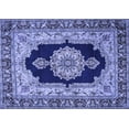 thumbnail image 1 of Ahgly Company Indoor Rectangle Medallion Blue Traditional Area Rugs, 3' x 5', 1 of 4