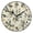 Black, variant on 9.84in Natural Environment PVC Canvas Wall and Table Clock with Canvas Texture, Black or Gold Hands