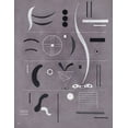 thumbnail image 2 of Kandinsky, Wassily 26x32 Gold Ornate Wood Framed with Double Matting Museum Art Print Titled - Four Parts 1932, 2 of 4