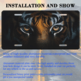 thumbnail image 3 of 1 Pcs 2D Flat License Plate Covers & Frames, Tigers Eyes For Decorative Front, Waterproof For Decoration Aluminum License Plate Covers & Frames Cover For Men Women, 12" X 6", 3 of 7
