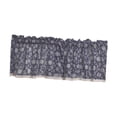 thumbnail image 2 of Cortina decorativa con cenefa de 137 x 61 cm, con bolsillo para barra y tratamiento para ventanas Azul marino, 2 of 9