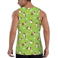 thumbnail image 3 of Fotbe Guinea Pigs Pattern Men's Quick Dry Workout Tank Top Gym Muscle Tee Fitness Bodybuilding Sleeveless T Shirt Breathable Workout Shirt-X-Large, 3 of 9