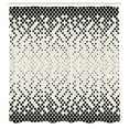 thumbnail image 2 of Ambesonne Geometric Shower Curtain, Little and Big Dots Art, 69"Wx84"L, Charcoal Grey White, 2 of 4