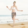 thumbnail image 5 of Kll Burning Rugby Balls Print Women'S Sarong Coverups Short Bathing Suit Wrap Skirt Beach Wrap Swimsuit Cover Ups, 5 of 7