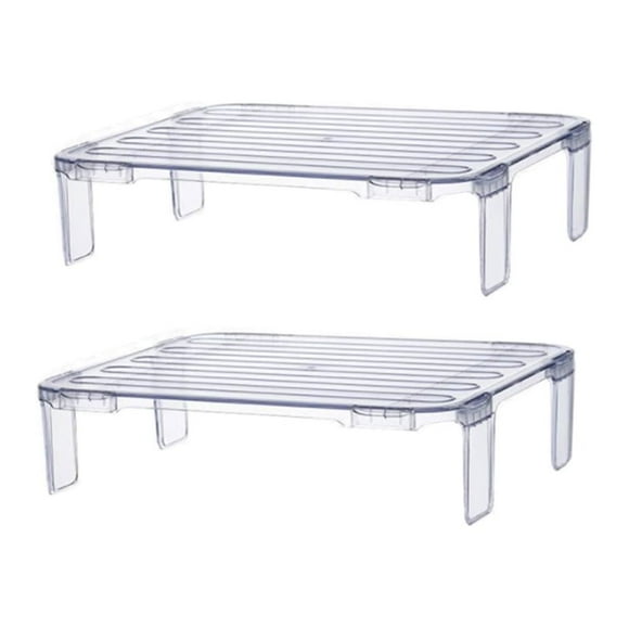 FESTFENDS 1Ud Rack Transparente Para Almacenaje En Cocina Refrigerador Y Resistente