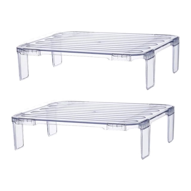 FESTFENDS 1Ud Rack Transparente Para Almacenaje En Cocina Refrigerador Y Resistente