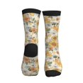 thumbnail image 3 of Crew Socks for Women Men, Hippie Bee Honeycomb  Moisture Running Athletic Football Striped Socks Cushion Tube Socks, 3 of 7