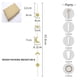 thumbnail image 2 of Luna Estrella Colgante De Pared Luna Decoración Dorada Decoración Del Hogar Luna Estrella Arte Adornos Para Dormitorio 5 Piezas Sweethay HA027713-02, 2 of 6