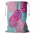 thumbnail image 1 of YUSDECOR Bright Floral Pattern Storage Basket Laundry Bag with Drawstring Size 24x32 Inch, 1 of 3