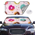 thumbnail image 2 of Kdxio Donut Print Windshield Sun Shade,UV Rays and Sun Heat Protection,Sunshade for Car Windshield,Car Shade Front Windshield - Medium, 2 of 6