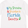 thumbnail image 4 of Inktastic Florida Grandma Grandpa Loves Me Boys or Girls Long Sleeve Toddler T-Shirt, 4 of 5
