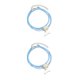 thumbnail image 2 of Qarigey 3 Pieces Bracelets with Fishtail Lady Pendant Daily Wear Teenagers Bangle Anklets Decorations Alloy Stylish Charm Shell Nº 1 2piezas Qarigey CBP461809, 2 of 6
