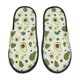 thumbnail image 1 of Fotbe Green Avocado Pantuflas Peludas para Mujer con Estampado, Zapatillas de Peluche, Zapatos de Invierno para Casa, Uso Interior y Exterior-Medium, 1 of 8