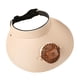 thumbnail image 4 of Sombrero de playa con ventilador Yinane marrón 3 velocidades, 4 of 8