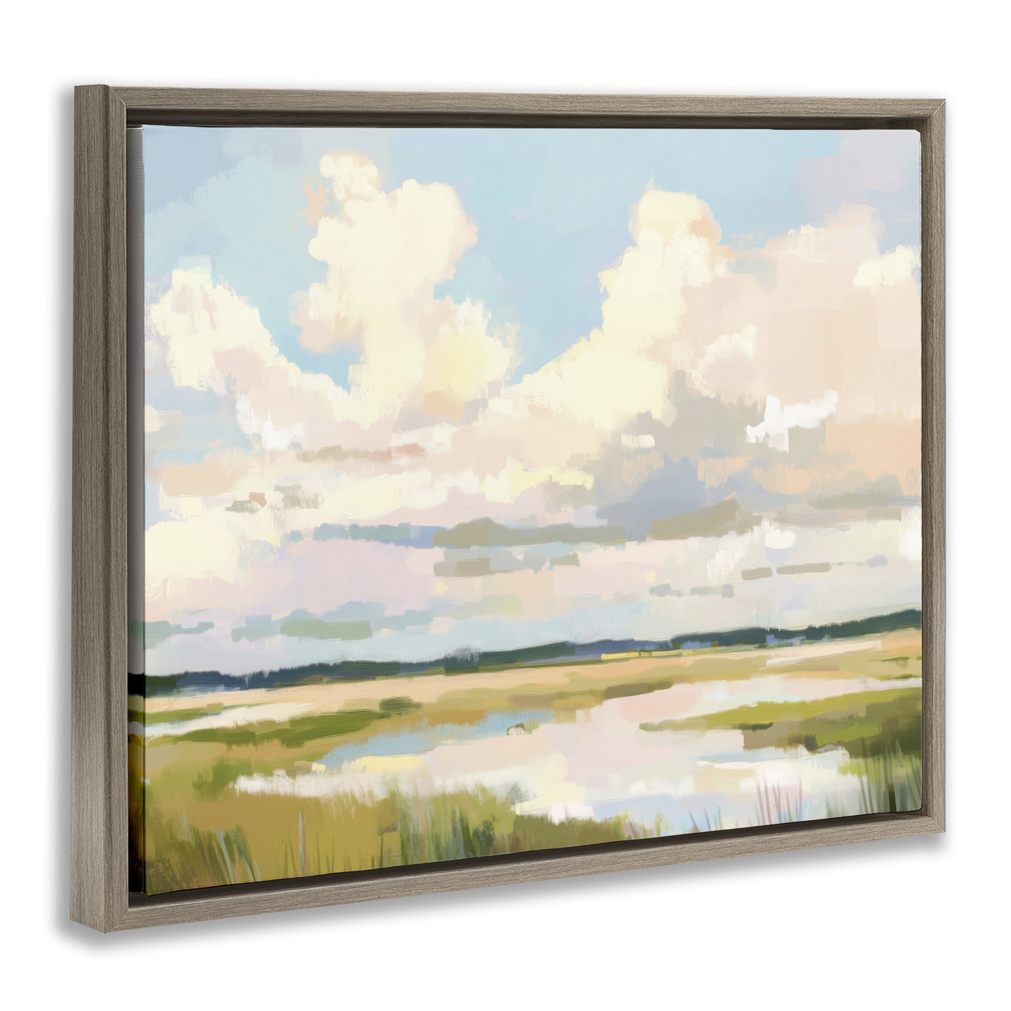 Stupell Industries Lowcountry Marsh at Dawn Brown Framed Floater Canvas Wall Art, design by LSR Design Studio