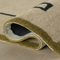 thumbnail image 5 of Rugs USA x Nate Berkus Serge Bordered Wool Cozy Area Rug, 2' 6" x 8', Runner, Serge Tan, 5 of 7