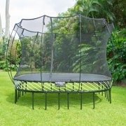 Springfree 13’ x 13’ Square Backyard Trampoline with Accessories, Black