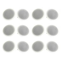 Pyle 8" 500W 2 Way In Wall/Ceiling Home Speakers System Audio Stereo, 12 Pack