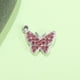thumbnail image 4 of Pulsera de mariposa de diamantes de colores, cadena para clavícula, tobillera, joyería femenina, colgante, aleación que retiene el color UV, accesorios de galvanoplastia, 4 of 6