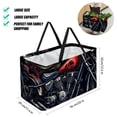 thumbnail image 2 of Motorcycle Reusable Large Capacity Foldable Grocery Bags and Shopping Baskets made with Oxford Cloth, 2 of 7