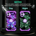 thumbnail image 3 of Casetego for iPhone 17 5G Case,Glow in The Dark Three Layer Heavy Duty Shockproof Protection Hard Plastic Bumper+Soft Silicone Protective 6.3 inch Case,Dark Purple Butterfly, 3 of 8