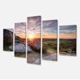 thumbnail image 2 of Stunning Sunrise over Countryside - Seashore Canvas Art Print, 2 of 3