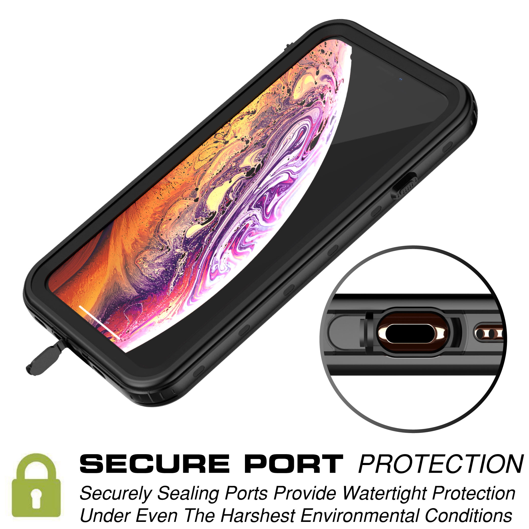 Waterproof & shockproof case for iPhone Xs Max - 360° optimal protection