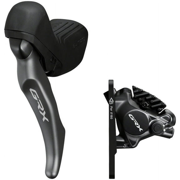 Shimano GRX ST-RX820-LA Brake/Dropper Remote Lever with BR-RX820 Hydraulic Disc Brake Caliper - Left/Front, Flat Mount