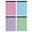 Mixed-4pc, variant on Compact College Ruled Ink-Proof Memo Pad with Rigid Backing, Perforated Tearable Notepad for Business Trip Travel Pocket On-the-Go Writing,Blue