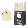 thumbnail image 2 of SeekLGT Glow in the Dark Ghost Figurine, Mini Halloween White Figurine Resin Desktop Ornament for Halloween Miniatures, Fairy Garden, Dollhouse, Shelf Decor, 1 pc, 2 of 7