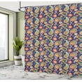 thumbnail image 4 of Ambesonne Paisley Shower Curtain, Repetitive Floral Pateh, 69"Wx75"L, Multicolor, 4 of 4