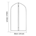 thumbnail image 5 of Sac à Vêtements en Plastique Transparent - 6 Pcs (60x100cm) - Protection de Costume Longue Durée - Style 2, 5 of 5