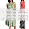 thumbnail image 3 of Bxsruta Womens Summer Sundress Bohemian Floral Pleated Midi Dresses Casual Flowy Tank Dress, 3 of 5