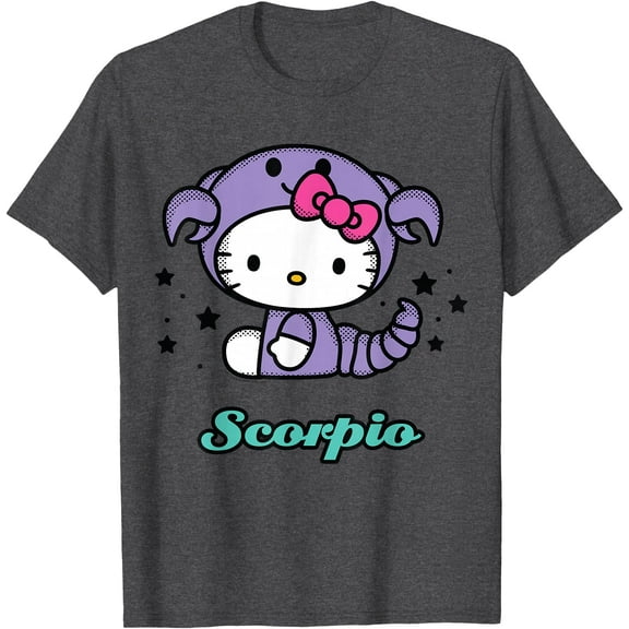 Hello Kitty Birthday Zodiac Scorpio DTG Print Unisex T-Shirt