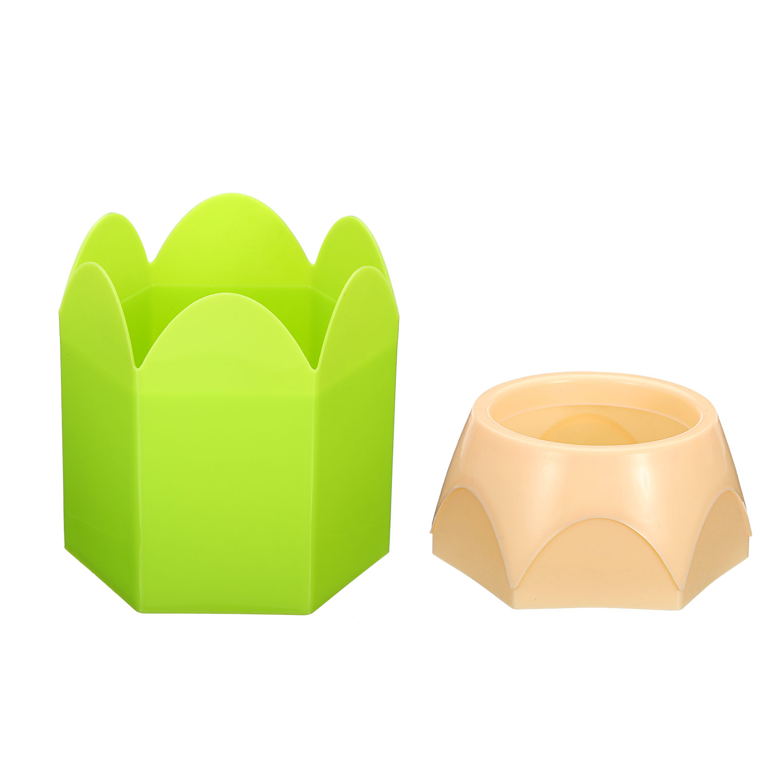 Unique Bargains Cute Pencil Holders Pencil Shape Desktop Organizers Green