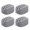 Gray, variant on Tnobhg 4Pcs Silicone Jaw Exerciser Portable Men Women Face Muscle Sculpting Jaw Bone Strengthener Jawline Shaper Trainer