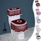 thumbnail image 1 of Fiudx Funda de Inodoro con Encaje Europeo, Elegante Diseño de Cremallera, Suave Material de Poliéster y Elastano, Decoración de Baño, Elegante Funda para Tanque de Inodoro, Fácil Instalación, Juego d, 1 of 7