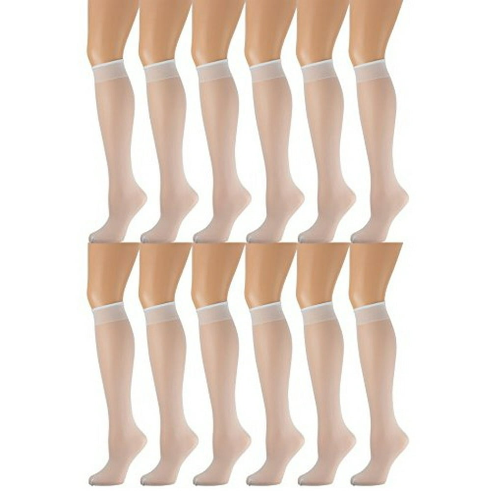 Yacht & Smith Yacht & Smith 12 Pairs of Sheer Trouser Socks for Women