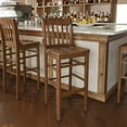 thumbnail image 3 of BizChair School House Back Walnut Wood Restaurant Barstool, 3 of 11